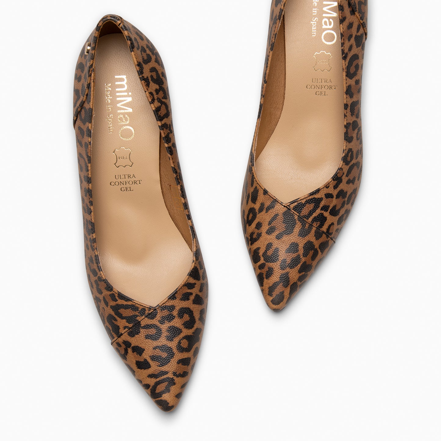 GLAM S - Zapatos de salón de tacón bajo LEOPARDO