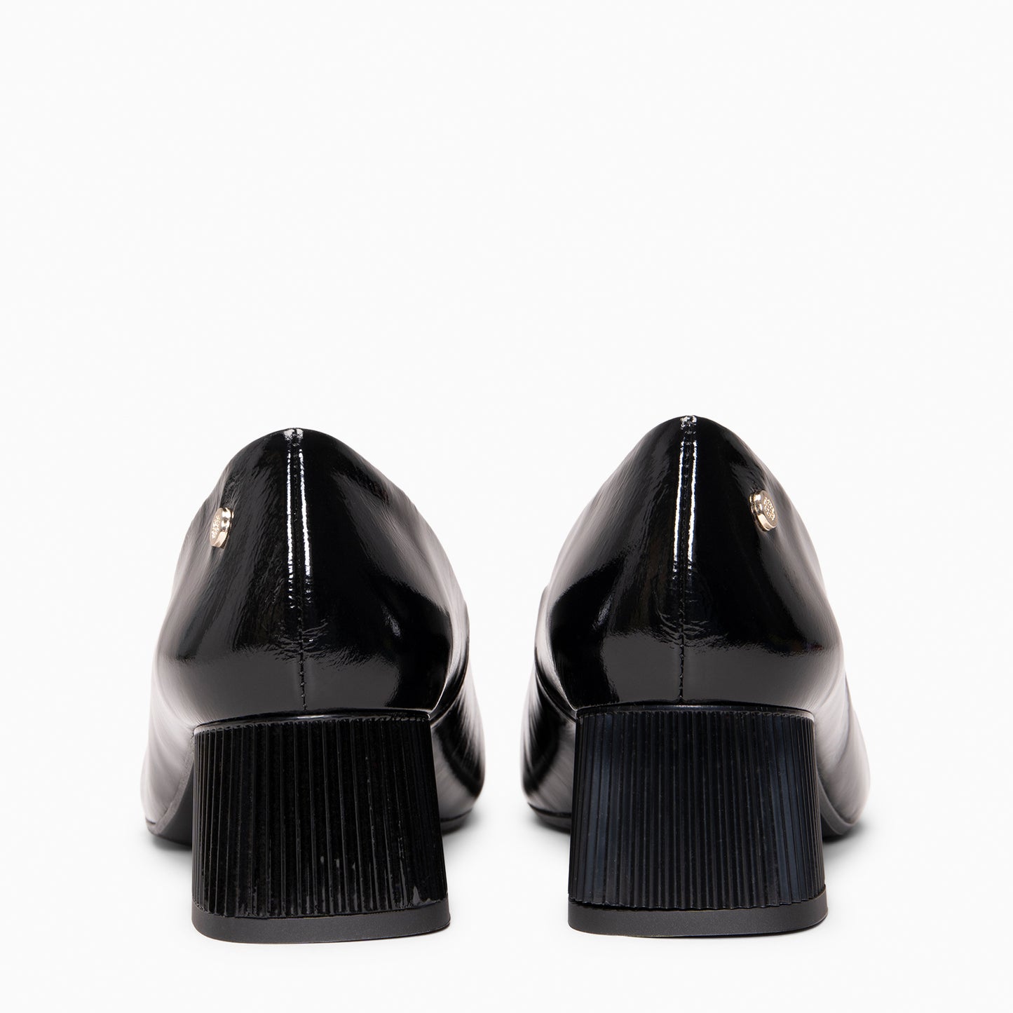 SUSY - Zapato de tacón medio texturizado NEGRO