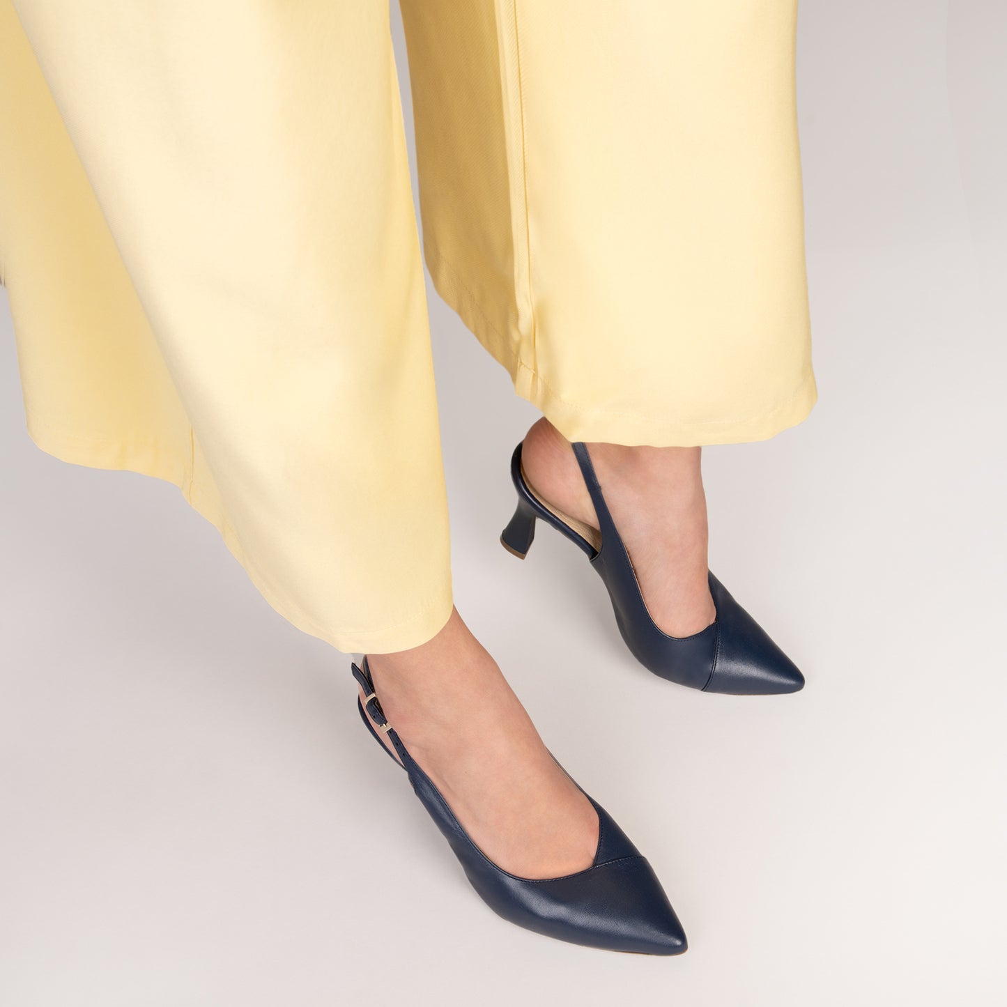 Slingback GLAM – Sapatos de salto slingback NAVY napa