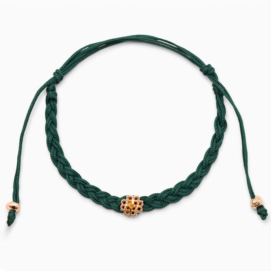 PULSERA VERDE DE LA ESPERANZA ORO