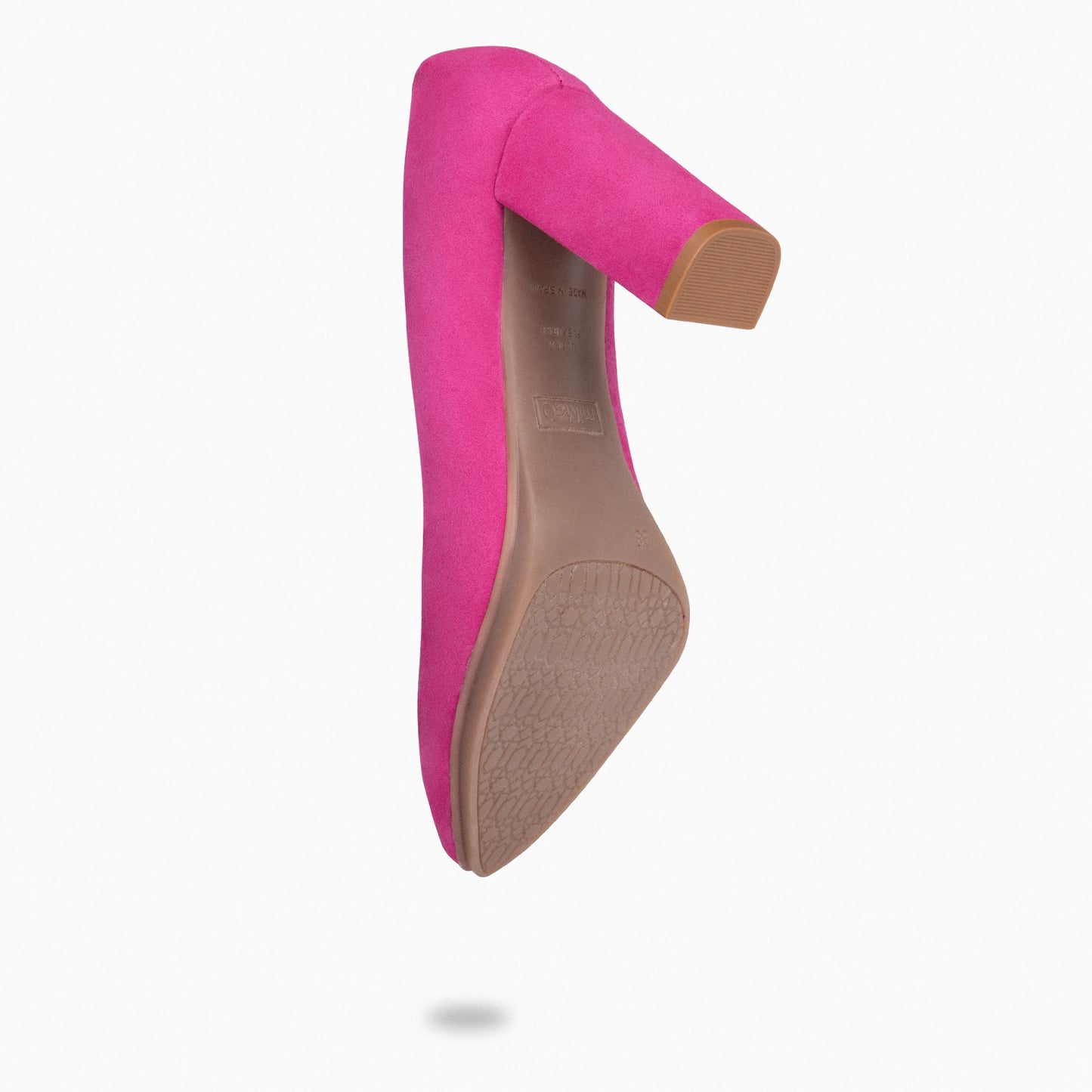 URBAN – Escarpins en daim FUCHSIA