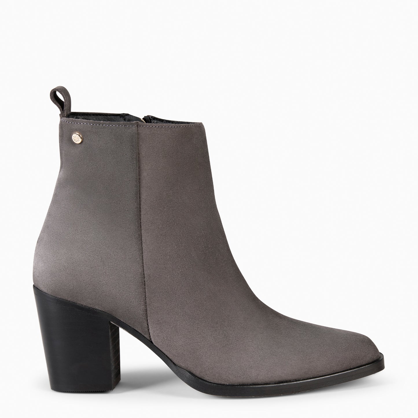 OLSEN – Botins de salto largo CINZA