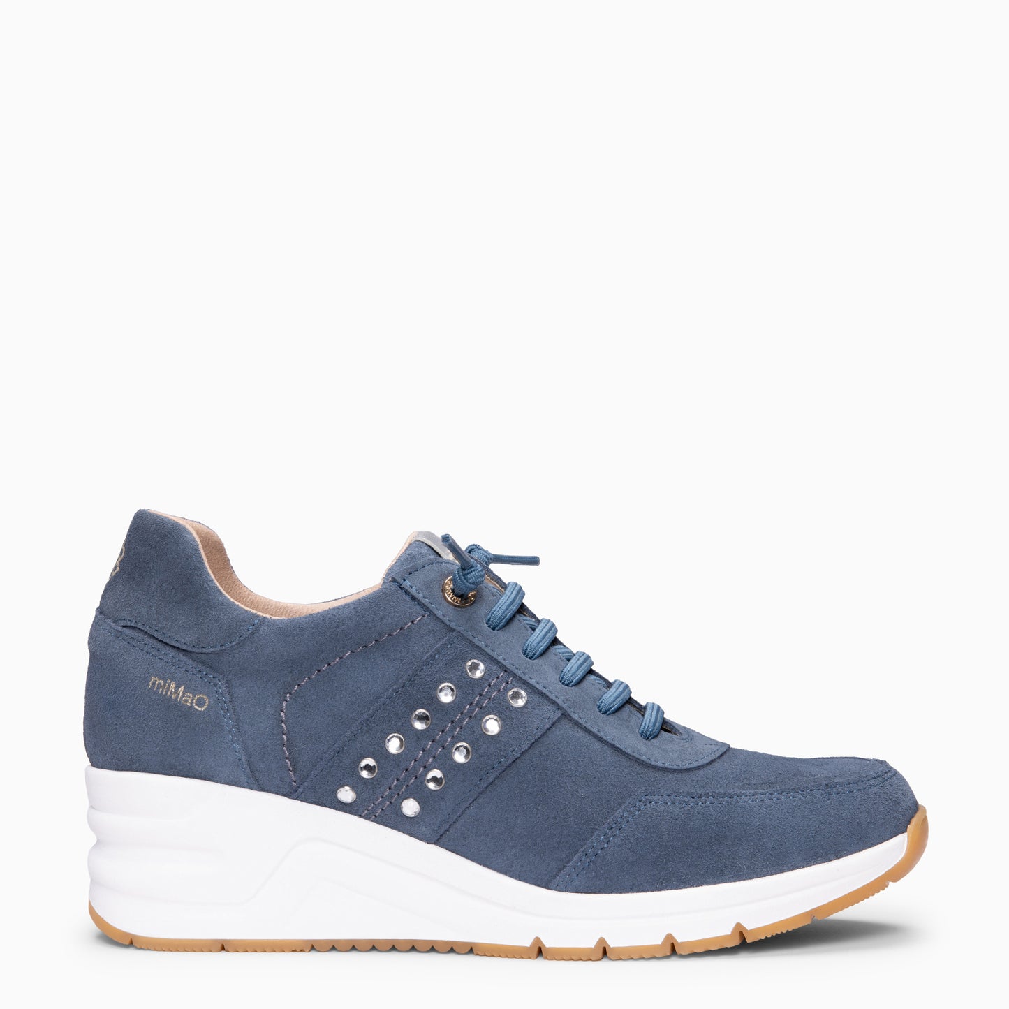 METZ - Zapatillas con cuña de ante JEANS