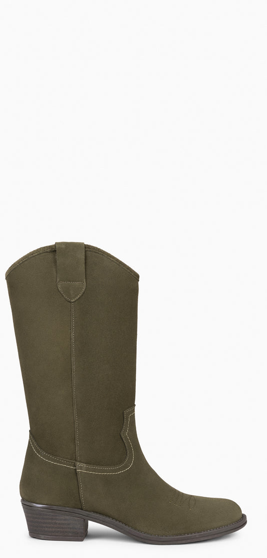 ONTARIO - Botas de cowboy femininas KHAKI