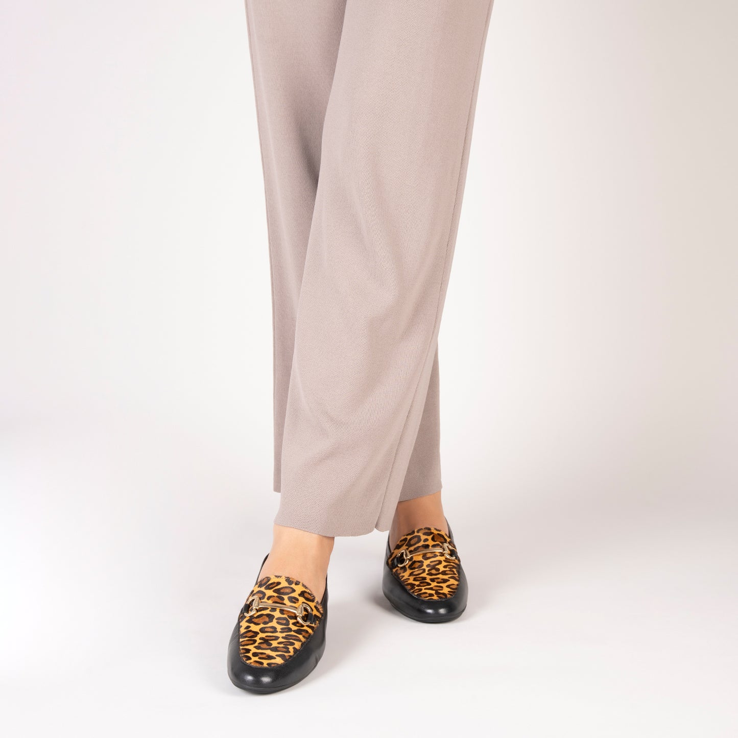 STYLE SAUVAGE - Mocassim LEOPARD de salto baixo