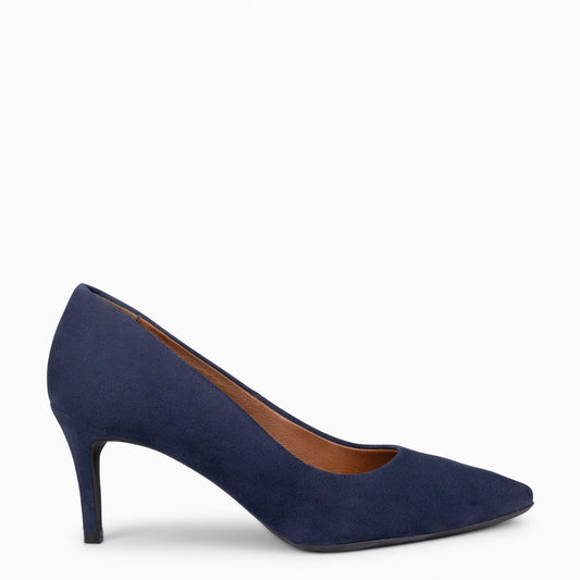 STILETTO – Zapato de tacón de aguja MARINO
