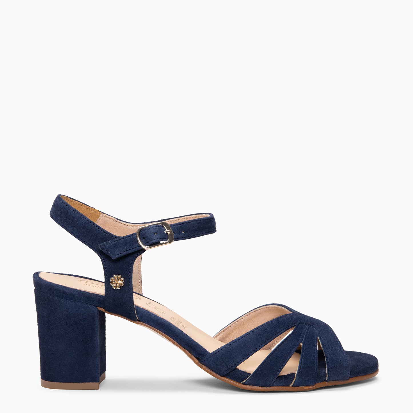 MUSA – Sandalias de Tacón ancho MARINO