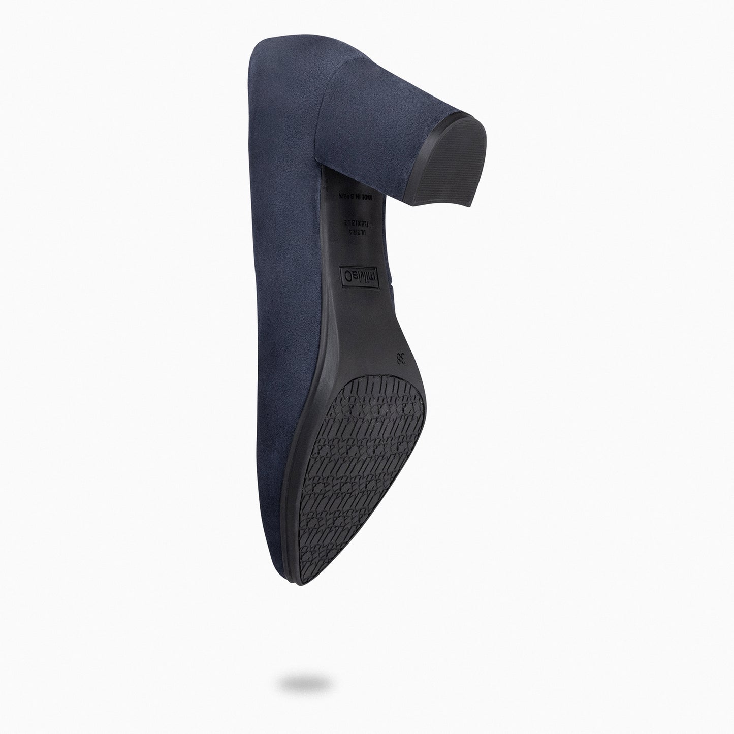 URBAN S - Zapatos de tacón medio de ante en MARINO