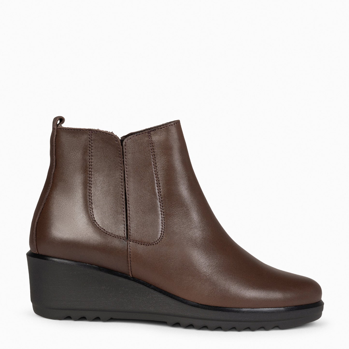 CARLI - Bottines compensées pour femme MARRON