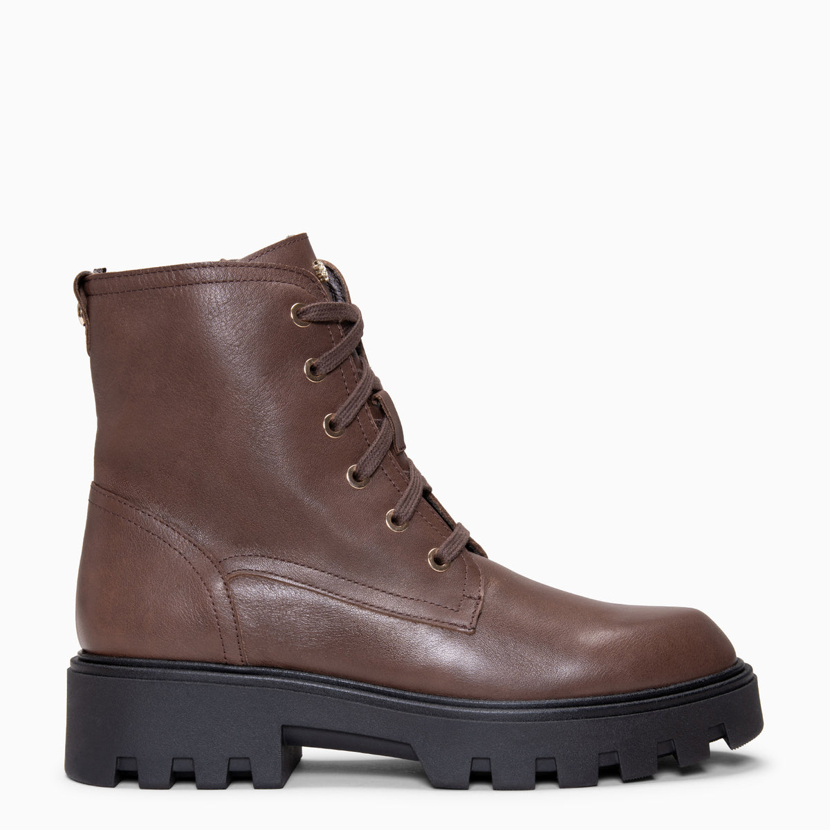 O'NEIL - Botines militares con cordones MARRON