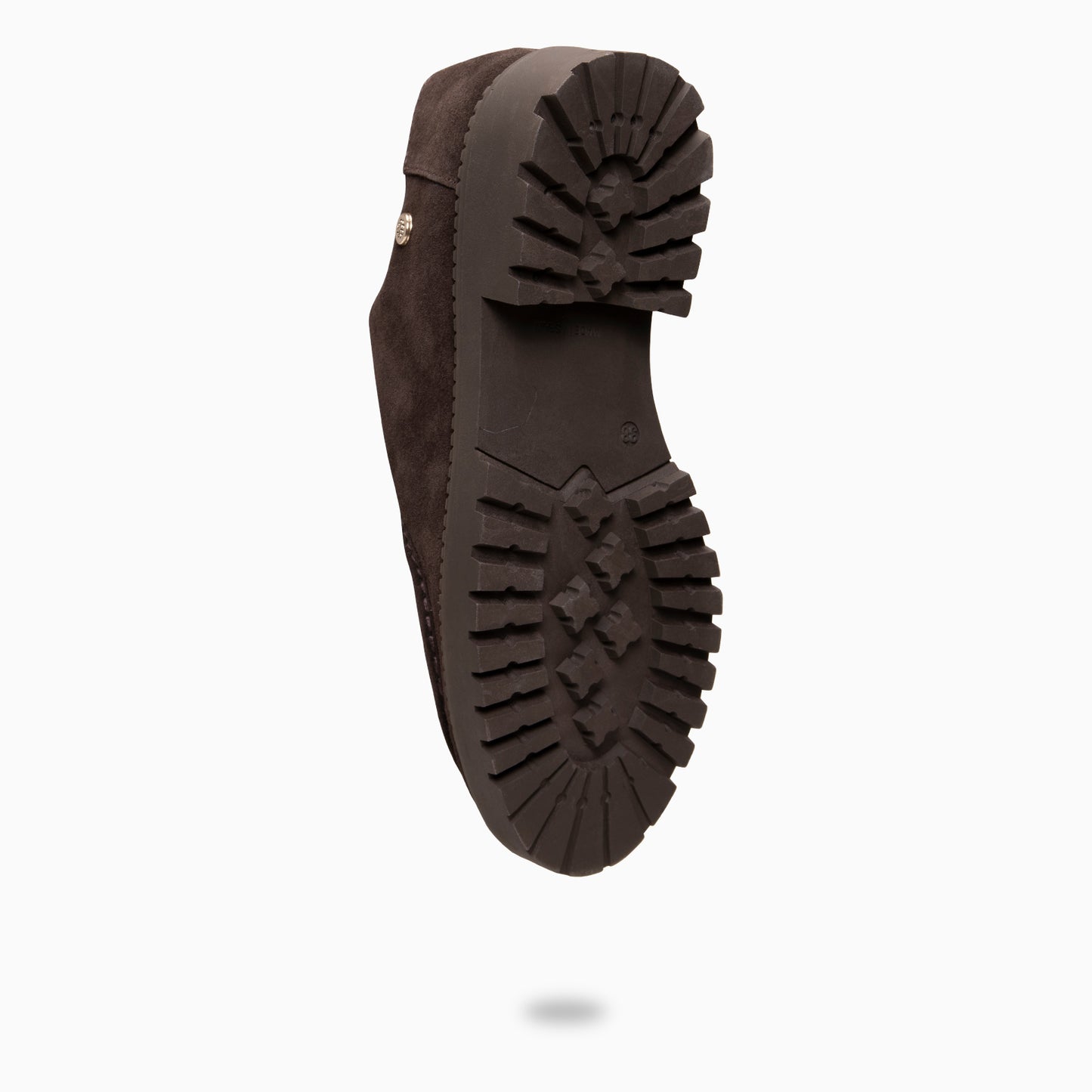 YALE – Mocasin con suela track con cordones  MARRON