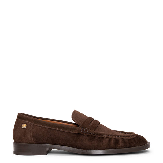 TOKIO - Mocasín en piel de charol MARRON