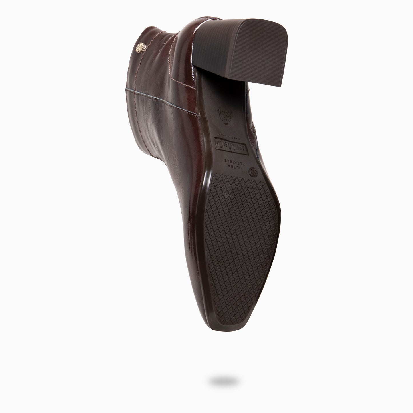 LIPPA - Botines de tacón alto de charol MARRON