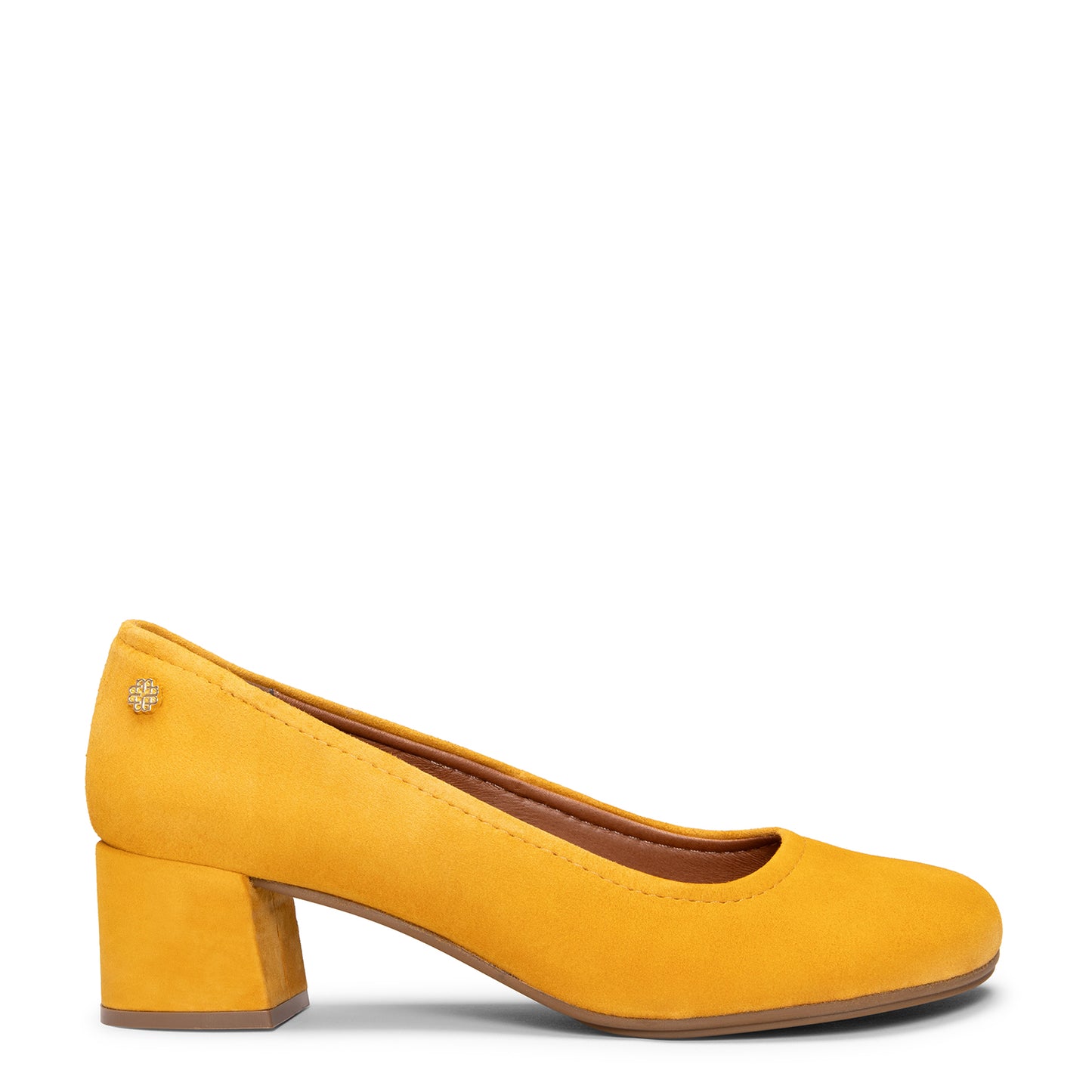 URBAN BARESOFT - Zapatos de salón de tacón ancho  MOSTAZA