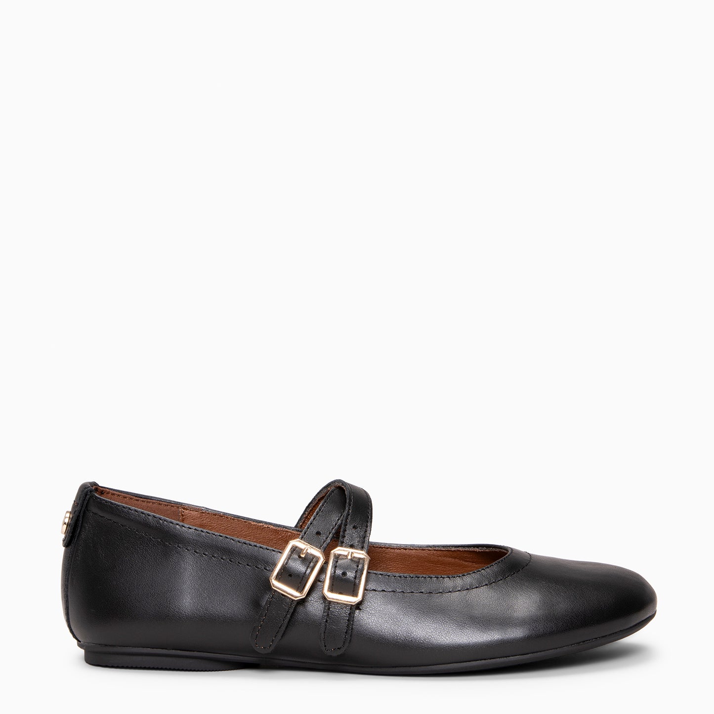 AMAPOLA - BAILARINA PLANA BARESOFT NAPA NEGRO