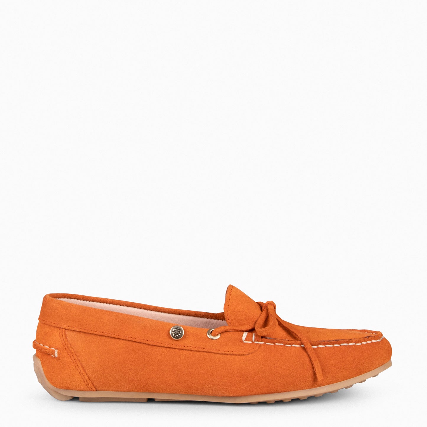 LAZO – Mocassins plats pour femme avec semelle intérieure amovible ORANGE