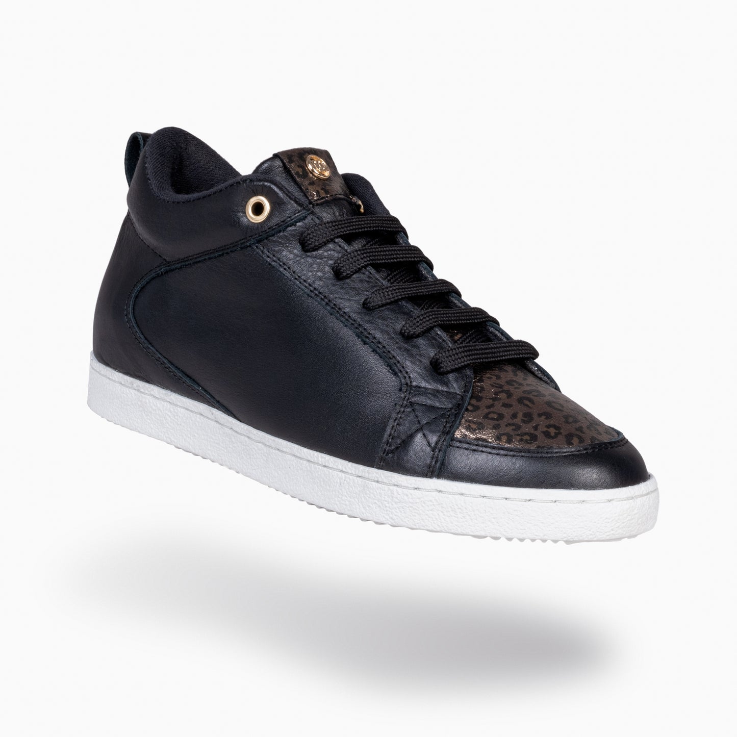 FRENCHY - Sneakers cuña interior mujer NEGRO y LEOPARDO