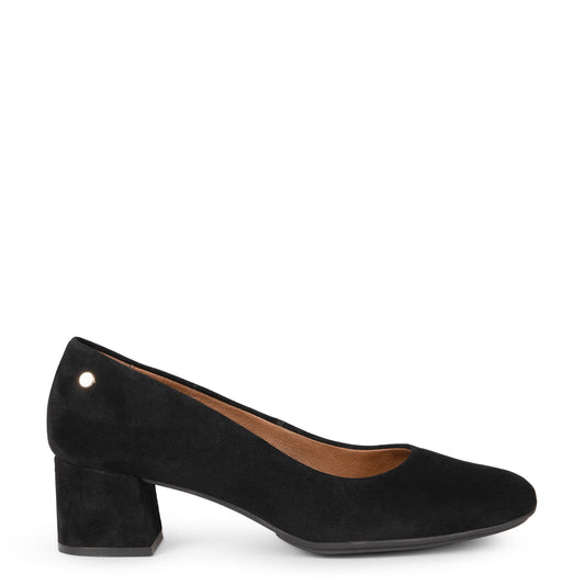 URBAN REDONDO - Zapatos de tacón de ante NEGRO