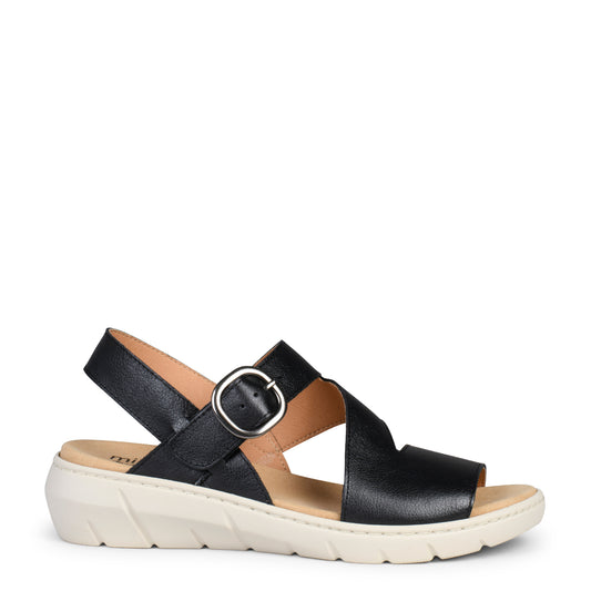 NATURA – Sandalias con plantilla Extraíble NEGRO