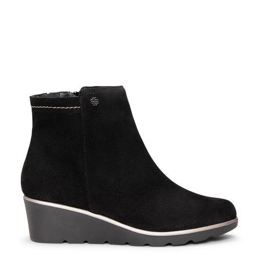 LULEA – botin de serraje hidrófugo NEGRO