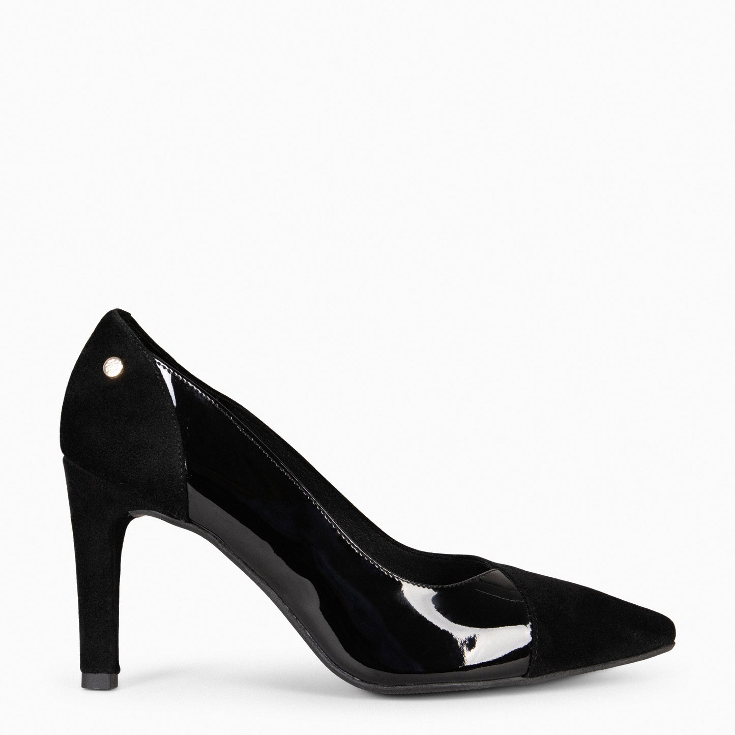 GLAM NIGHT – CHAUSSURES À TALONS HAUTS ÉLÉGANTES VERNI NOIR