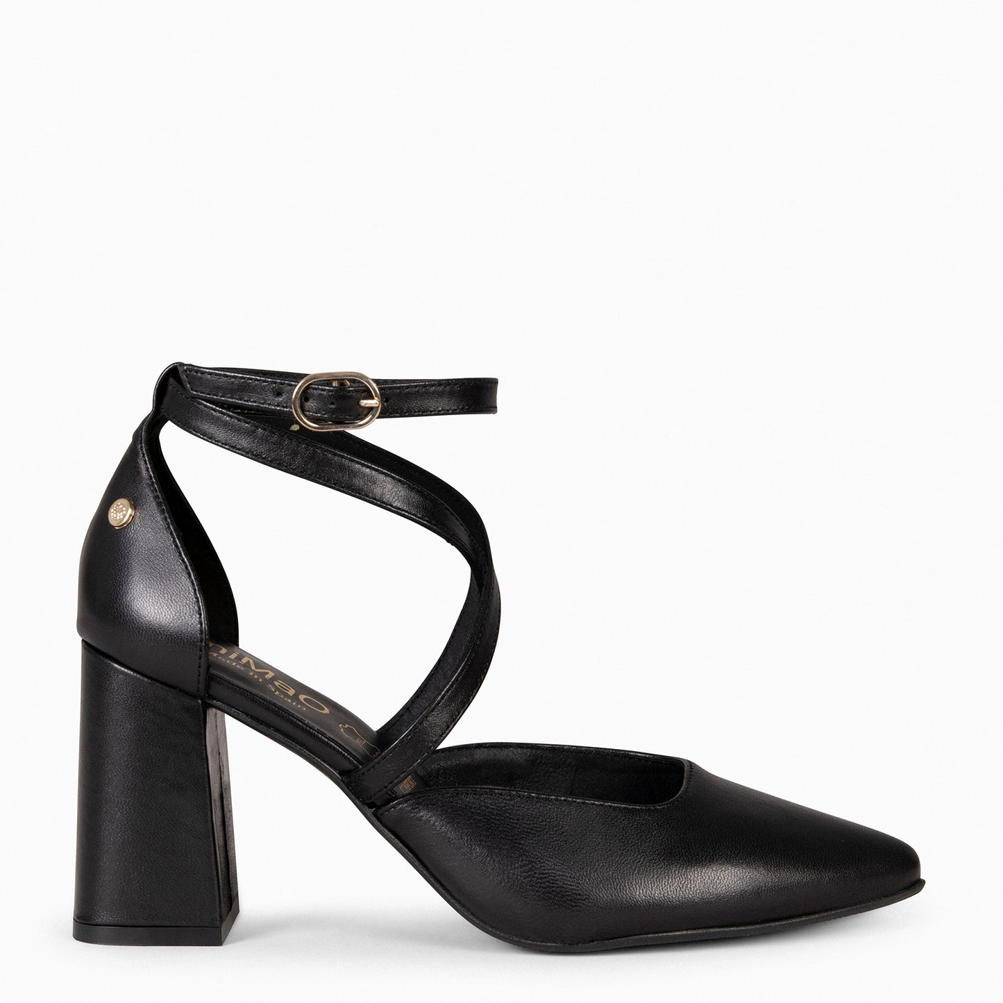 ARIEL - Zapato de tacón ancho NEGRO