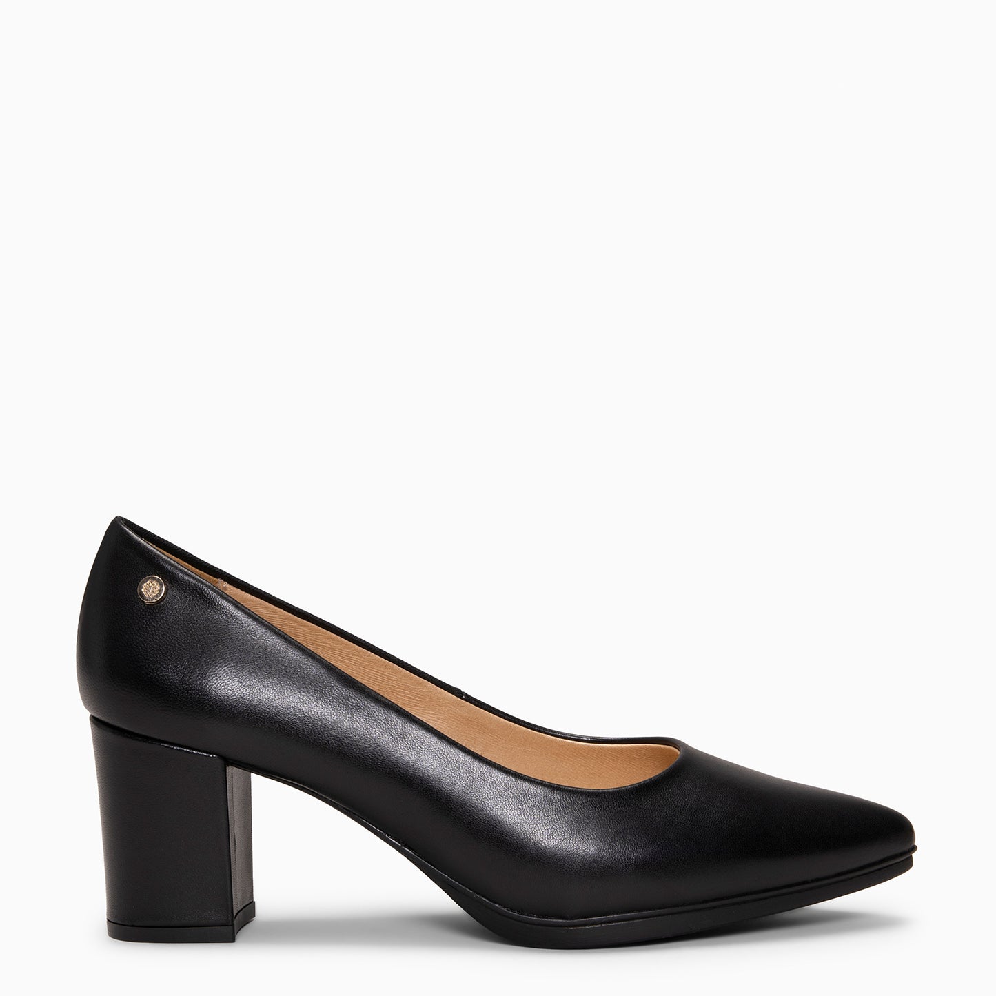 URBAN S SALON - Zapatos de tacón medio de napa NEGRO