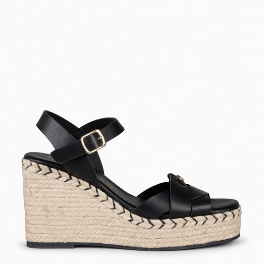 MABEL - Cuñas de Esparto NEGRO