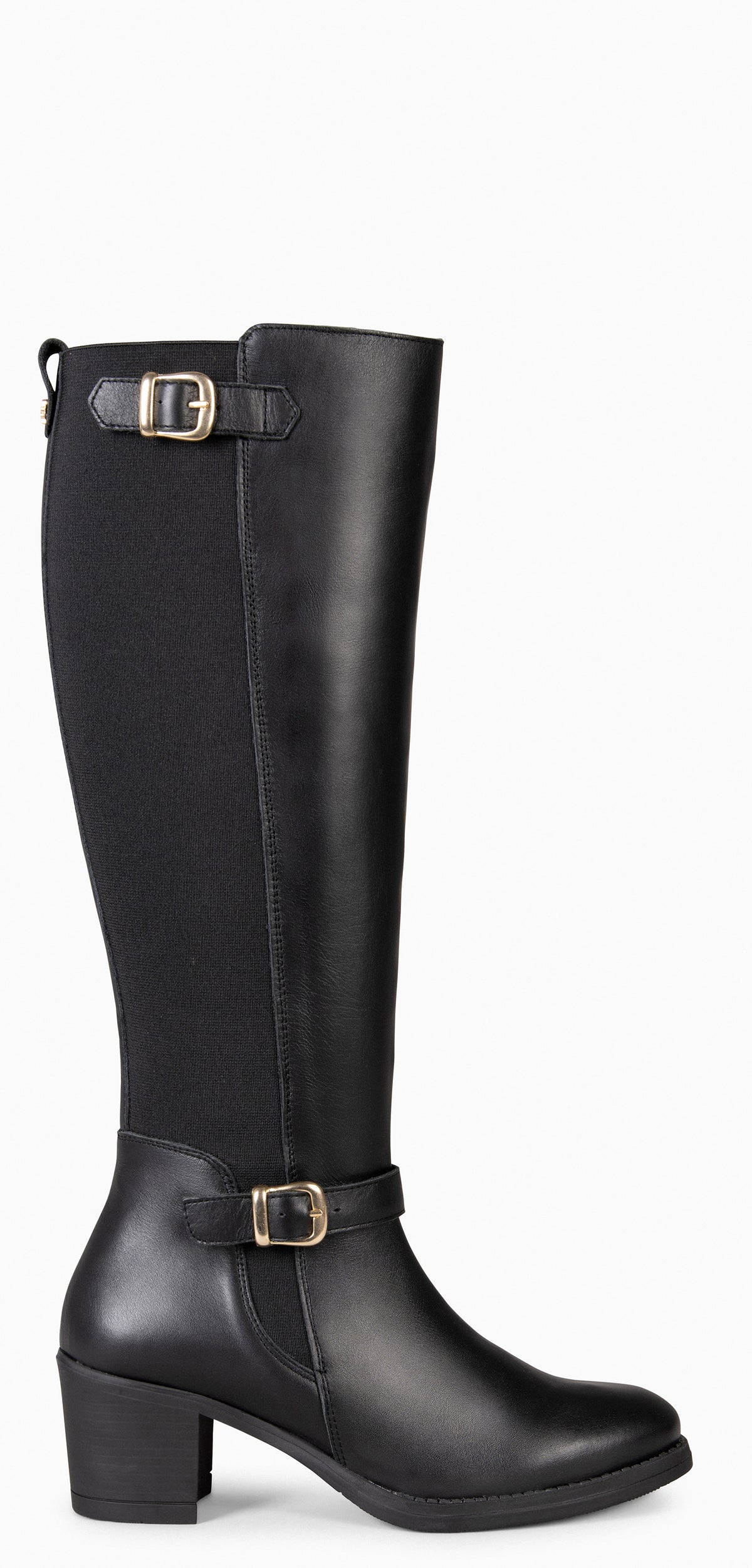 SENA- Botas de vestir con caña elástica NEGRO