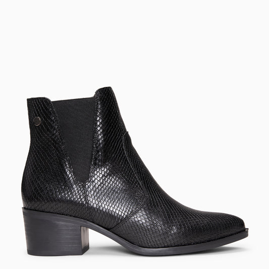 MAMBA - Botas con elástico NEGRO