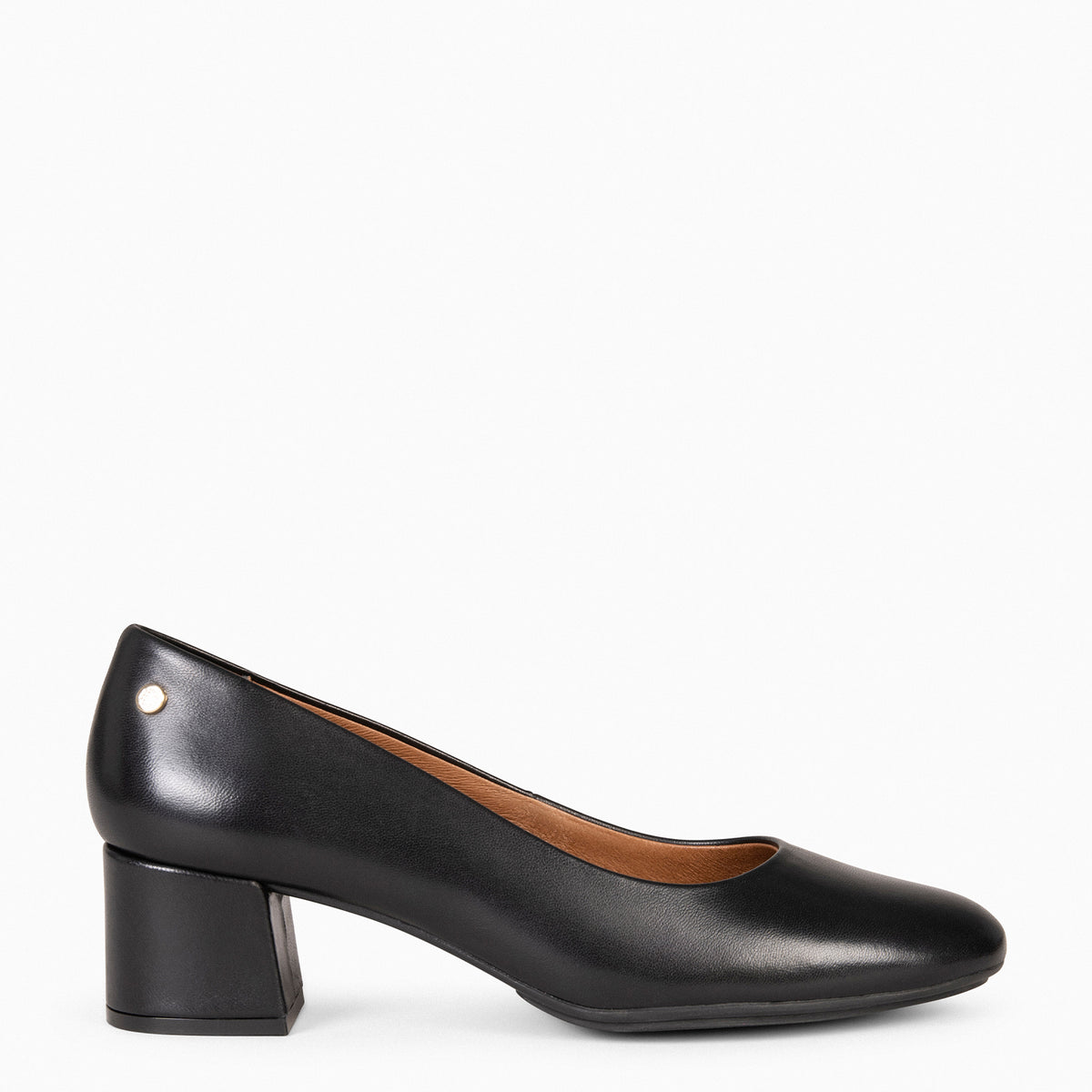 URBAN REDONDO SALÓN - Tacones de salón bajo NEGRO