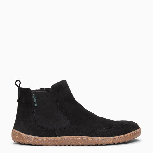 RAIN - Botines Chelsea de ante hidrófugo NEGRO