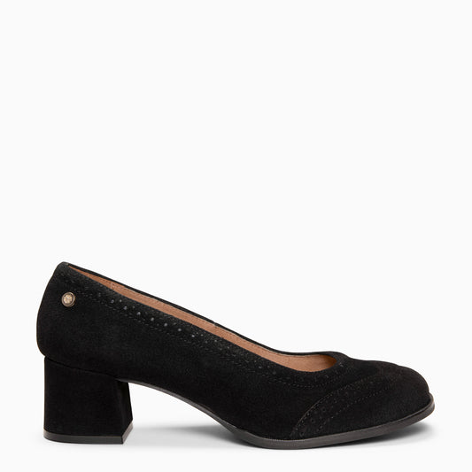 EDEN - Zapatos de tacón ancho baresoft NEGRO