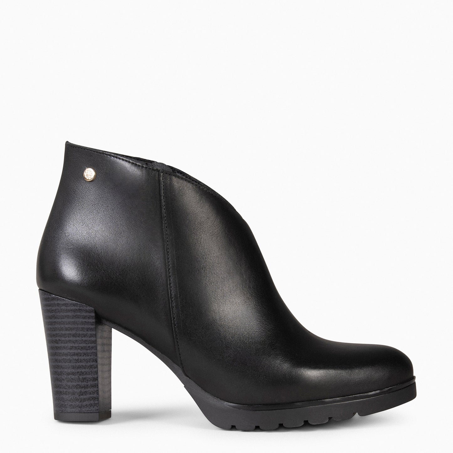 CLASSIC - Botines de mujer con tacón NEGRO