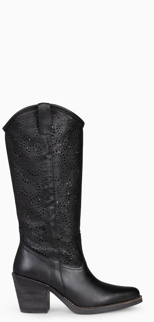 AUSTIN – Bottes Santiags D'été NOIRES