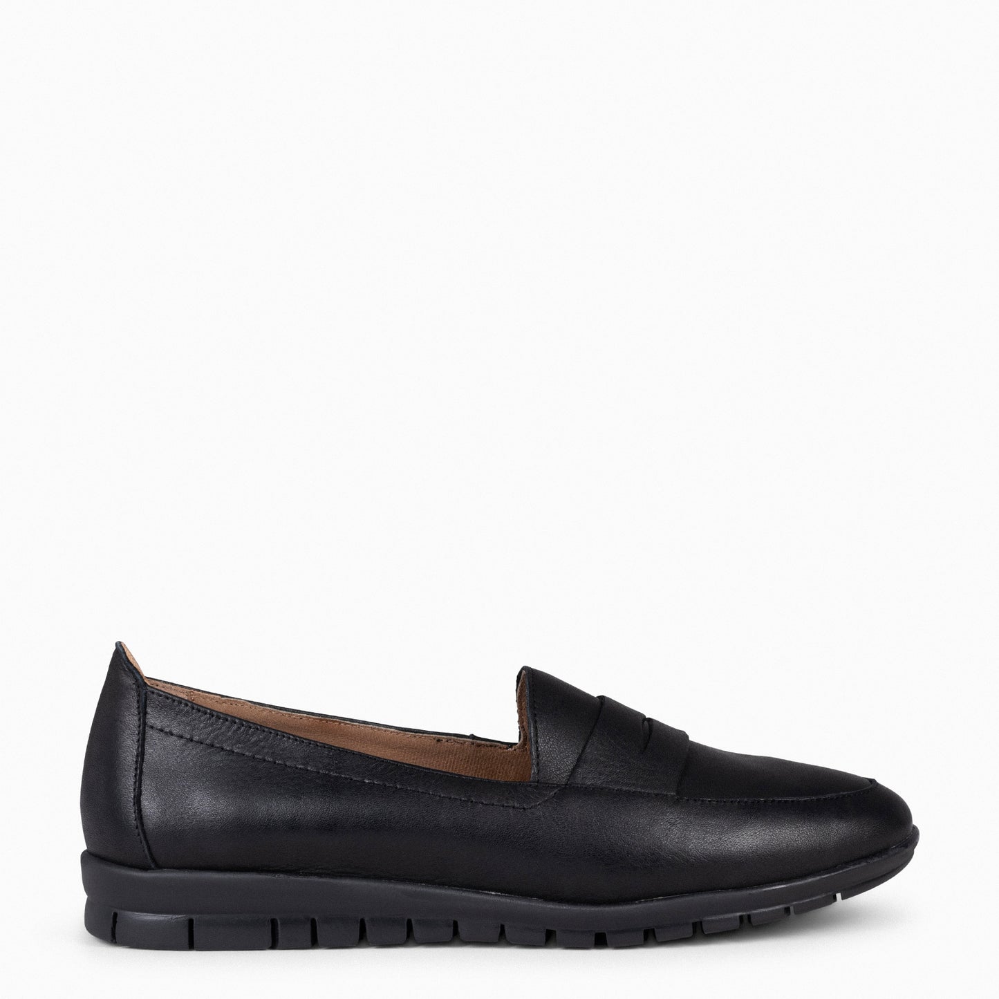 360 – Mocasines con antifaz y cuña interna NEGRO