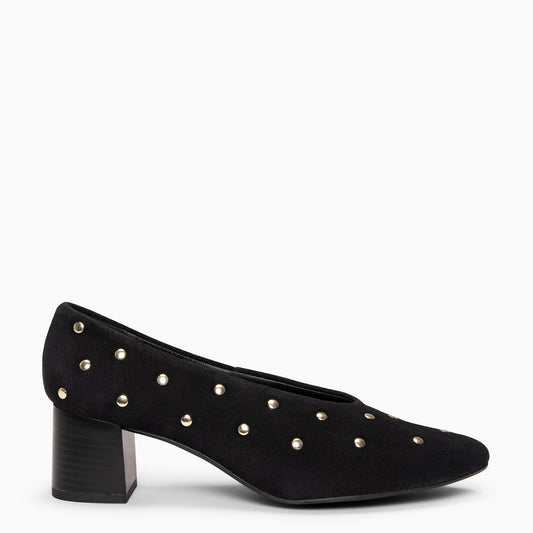 URBAN STYLE TACHAS - Zapatos de tacón ancho NEGRO