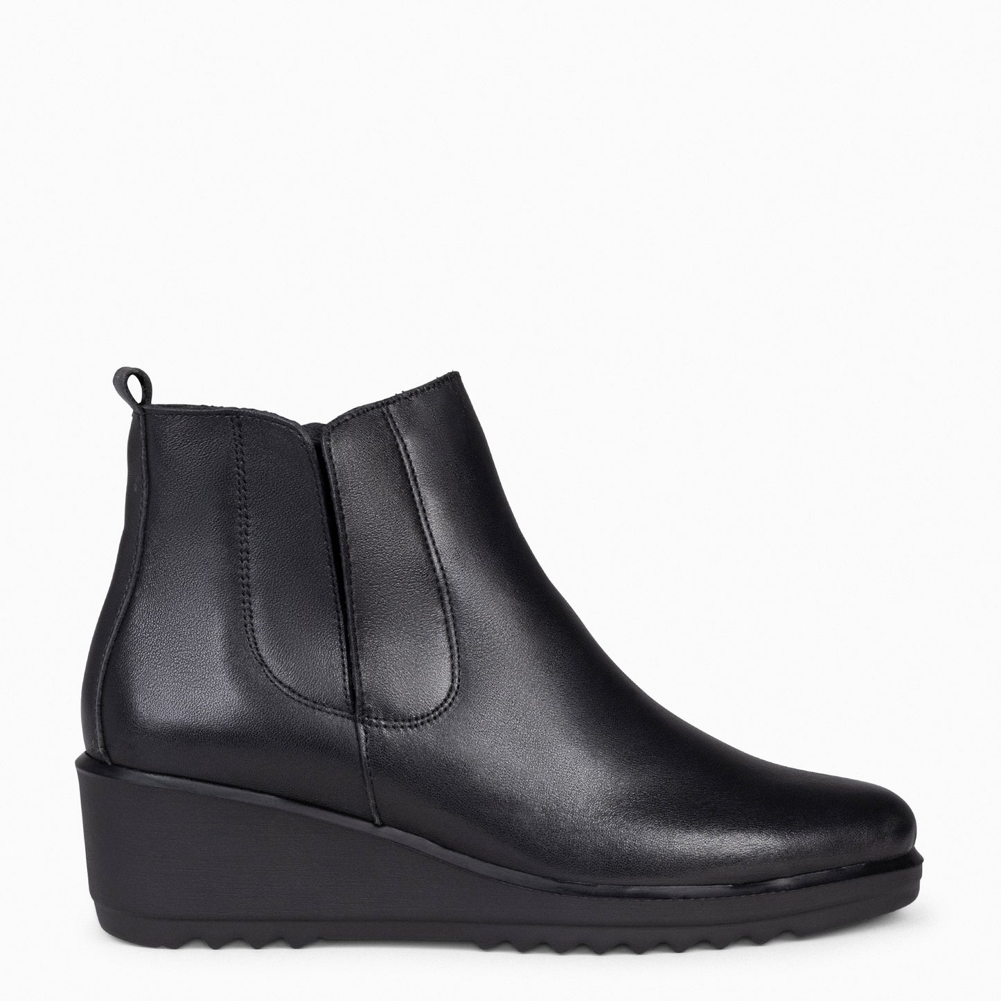 CARLI - Bottines compensées pour femme NOIR