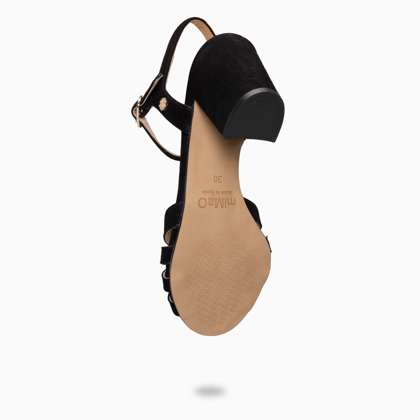 MUSA – Sandalias de Tacón ancho NEGRO