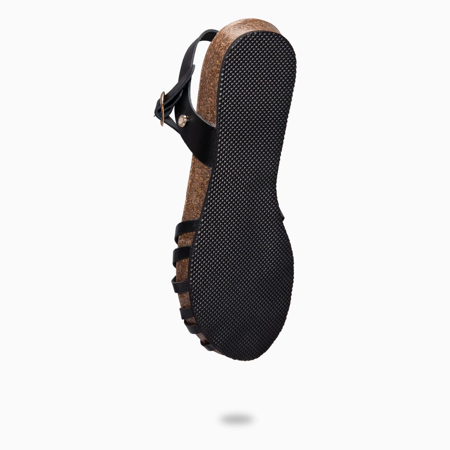 BEACH - Sandalias planas de tiras NEGRO