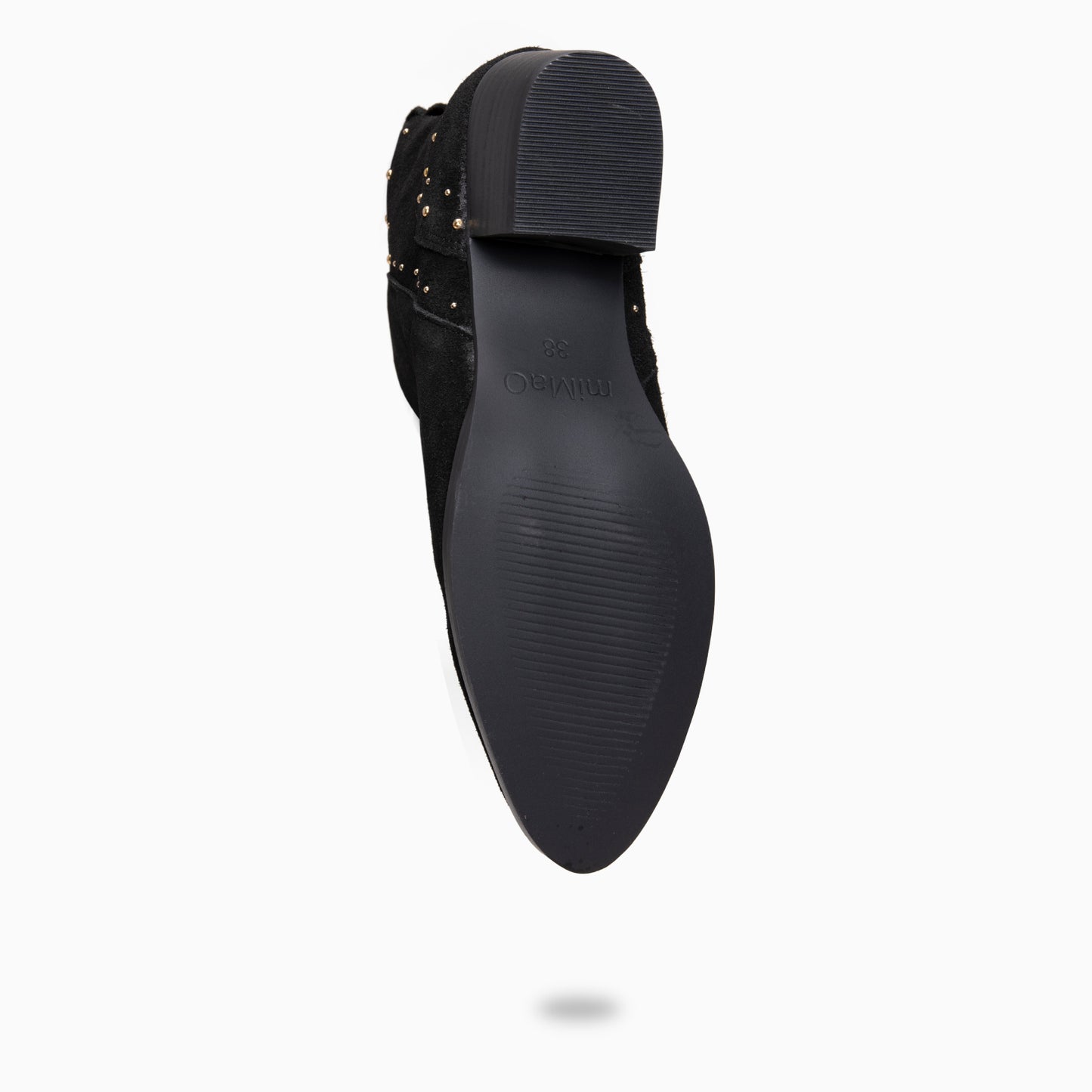 DUSTY– botines de serraje con tachas NEGRO