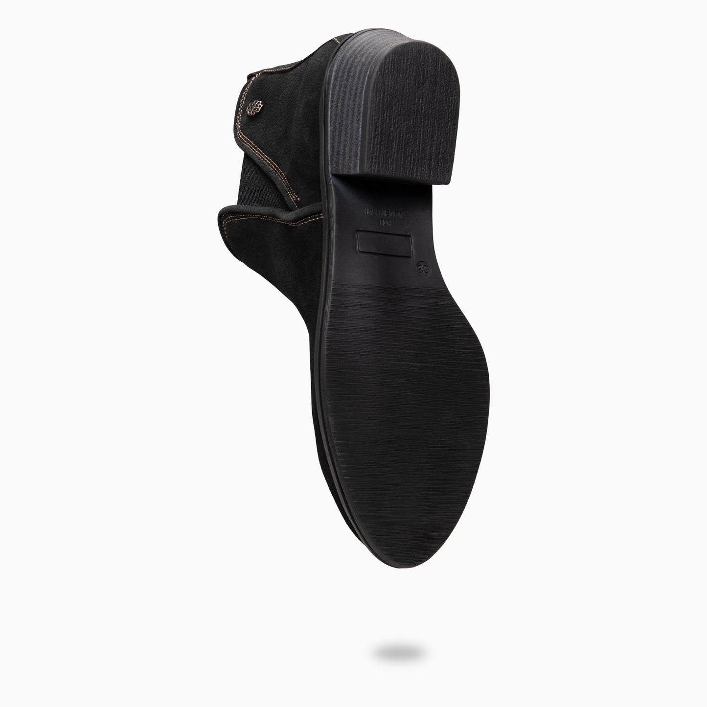 VIANA – Botín bajo con elástico NEGRO