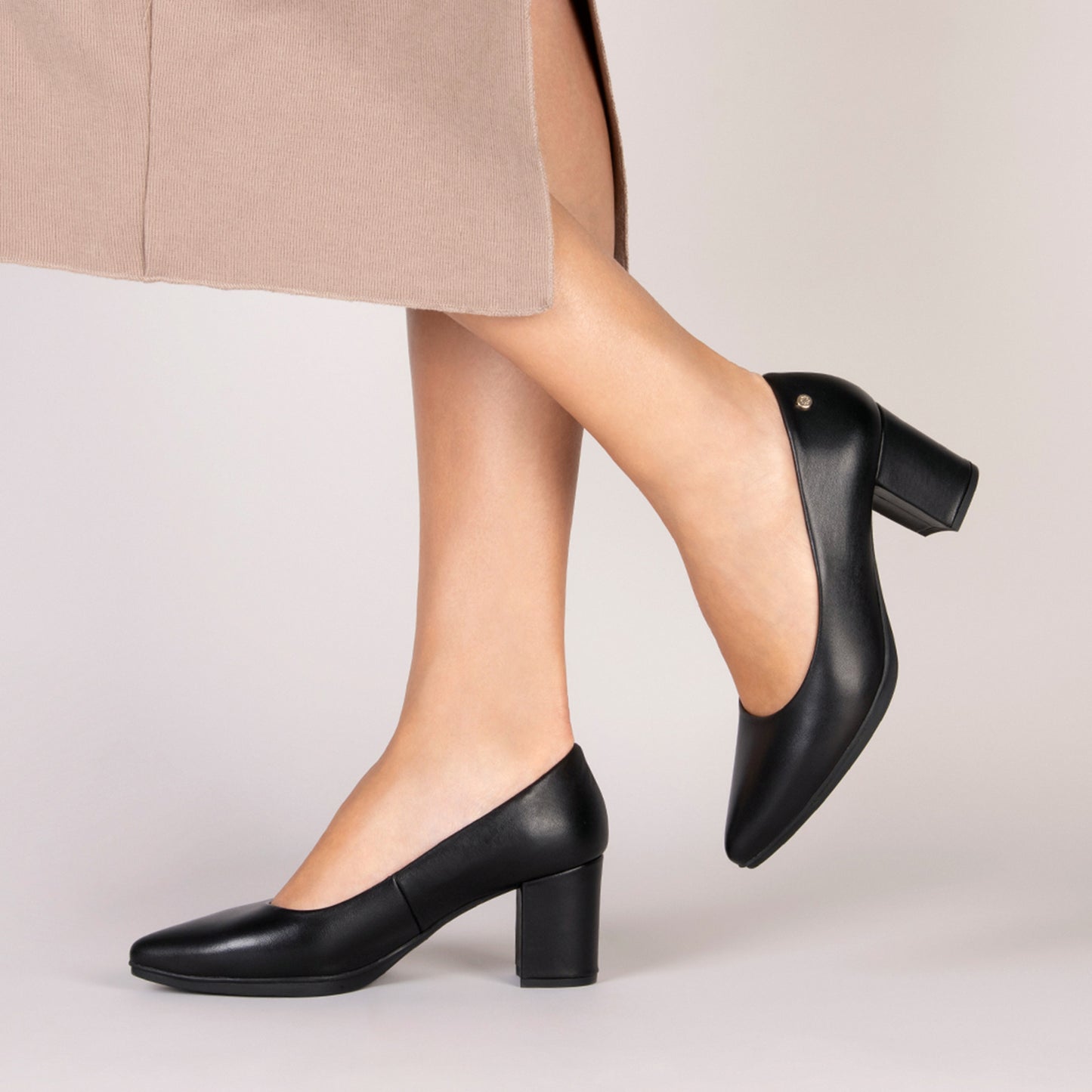 URBAN S SALÓN - Zapatos de tacón medio de napa AZUL