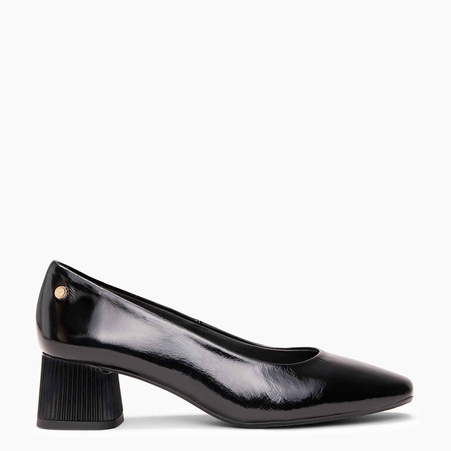 SUSY - Zapato de tacón medio texturizado NEGRO