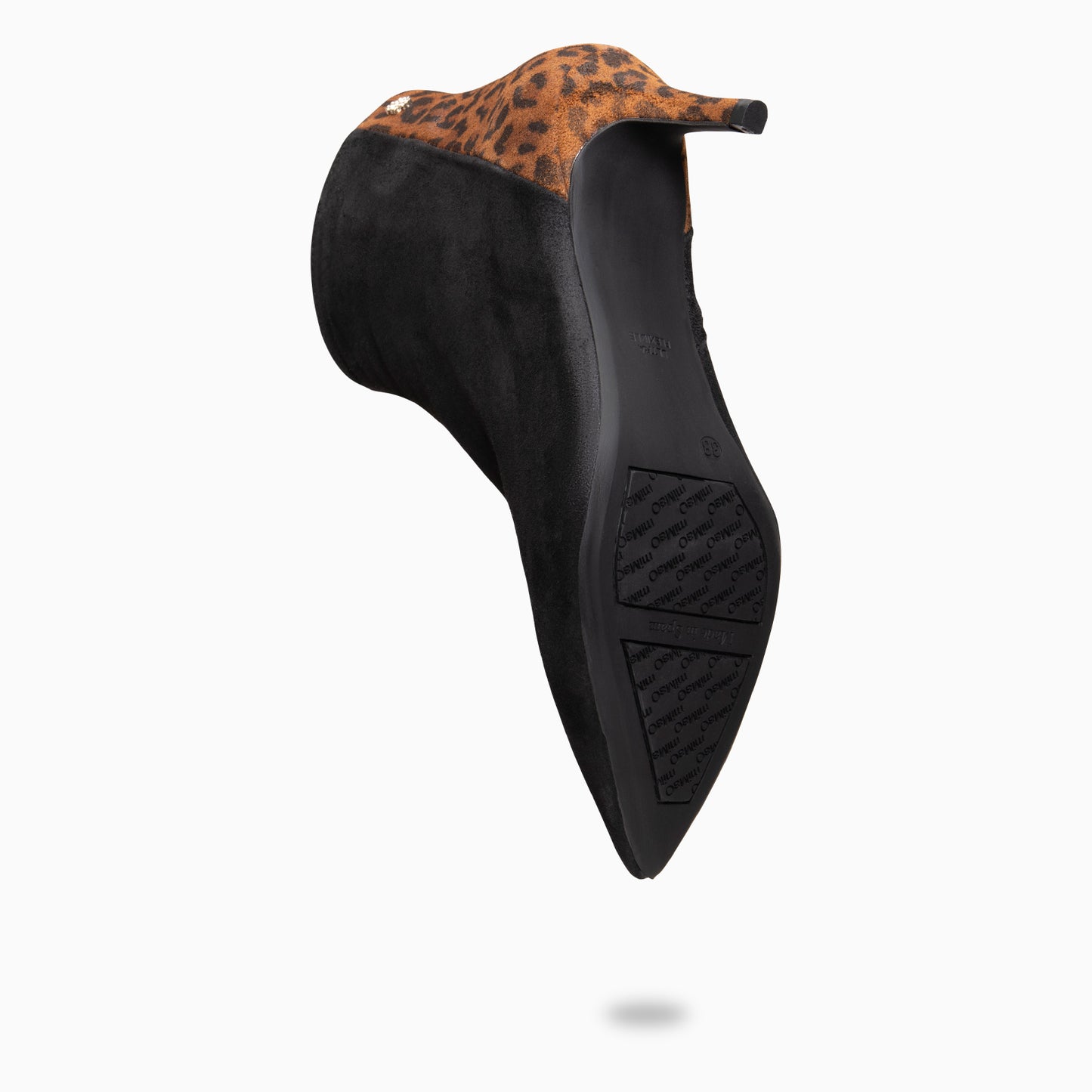 NIGHT - Botines elegantes de tacón fino NEGRO LEOPARDO