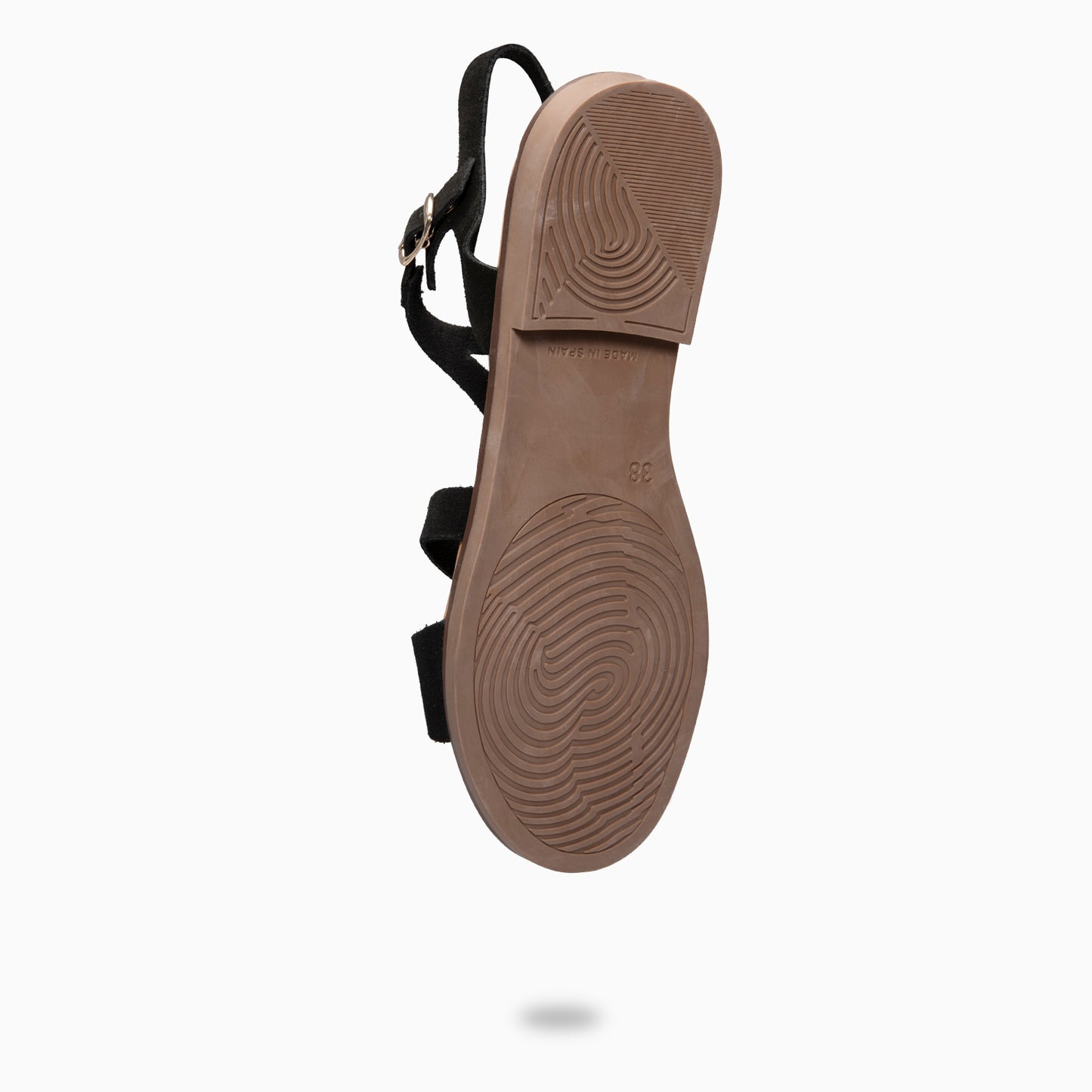 BAMBÚ - Sandalias Planas NEGRO