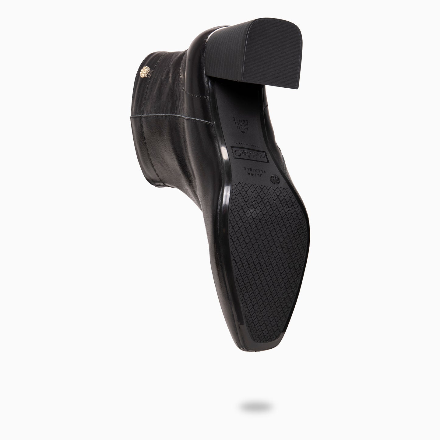 LIPPA - Botines de tacón alto de charol NEGRO