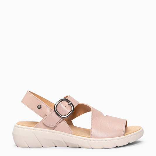 NATURA – Sandalias con plantilla Extraíble NUDE