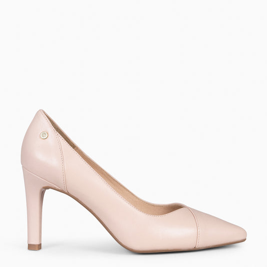 GLAM - Zapatos elegantes de tacón alto NUDE