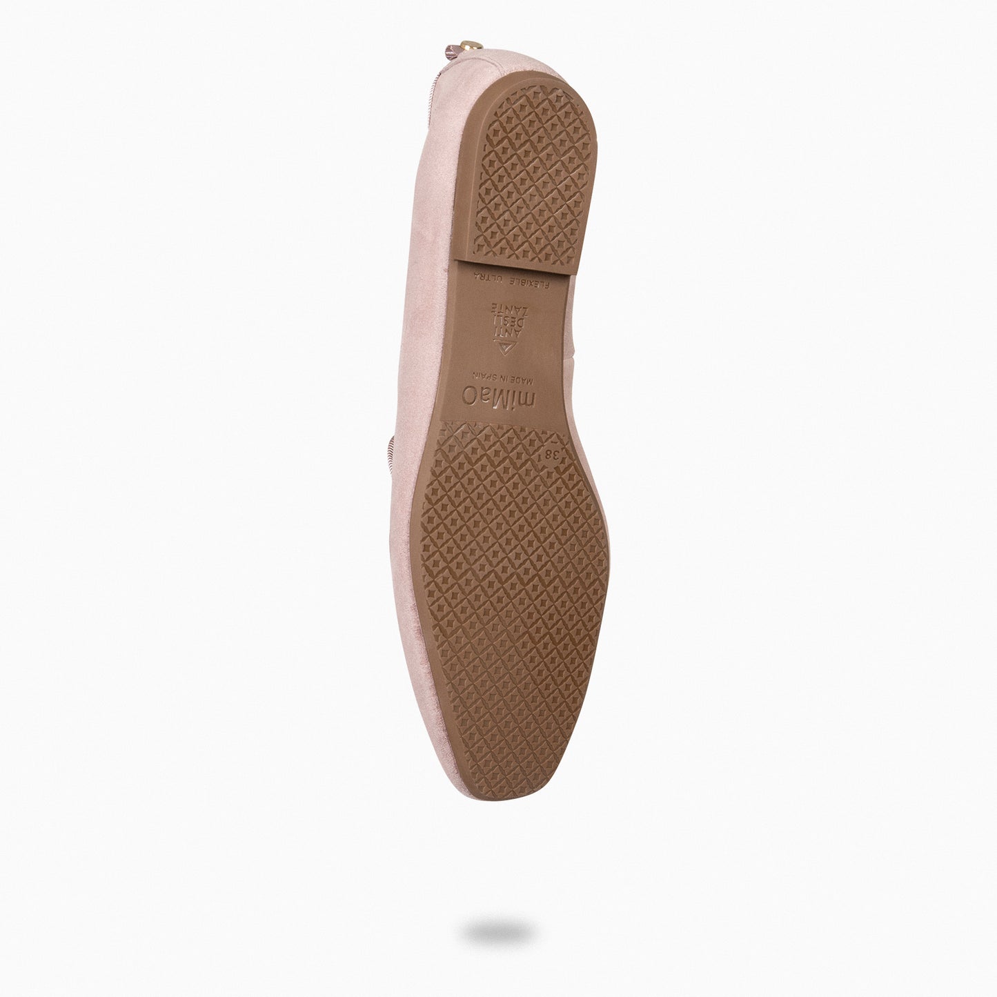 SLIPPER – Mocassins NUDE de salto baixo